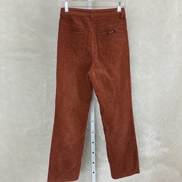 Rolla's Brown Original High Rise Straight Corduroy Pants AU 9 US 27 - Picture 3 of 5